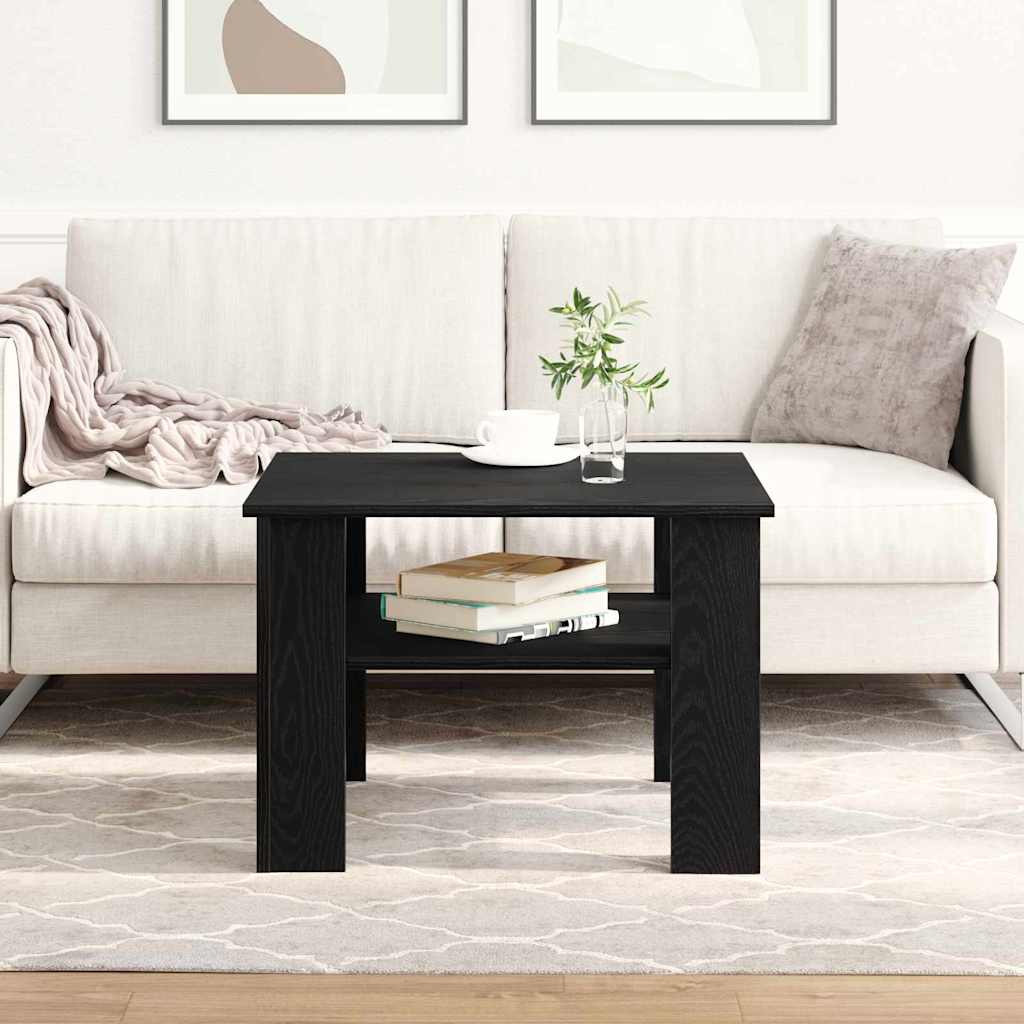 Tavolino da salotto Rovere Nero 60 x 60 x 42 cm