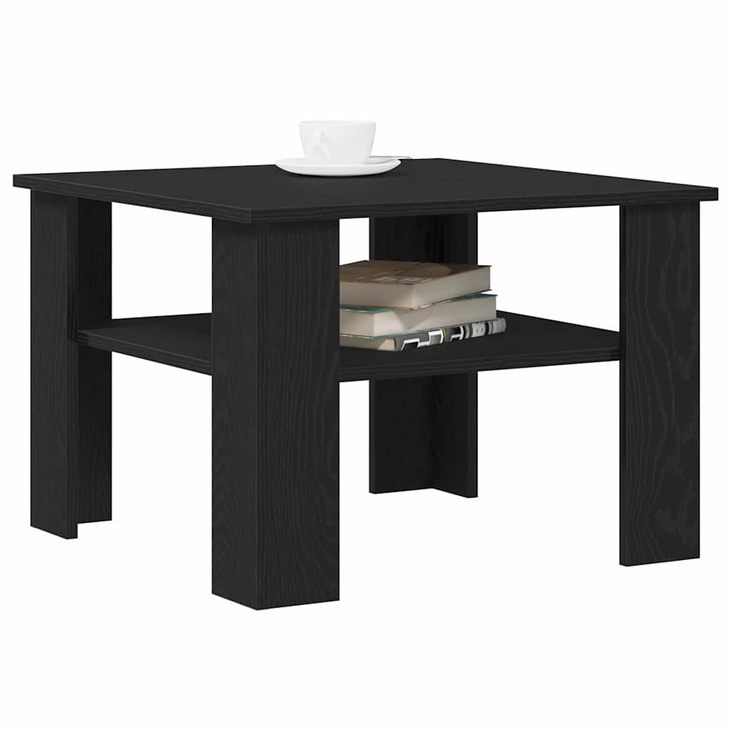 Tavolino da salotto Rovere Nero 60 x 60 x 42 cm