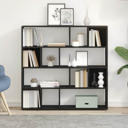 Libreria/Divisorio Rovere Nero 105x24x102 cm
