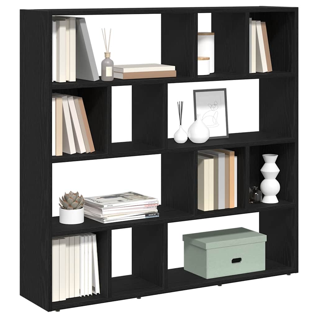 Libreria/Divisorio Rovere Nero 105x24x102 cm