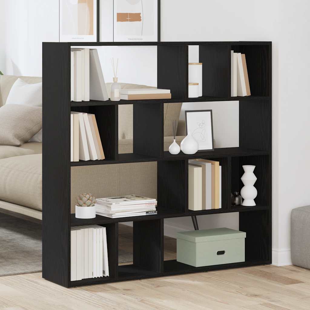 Libreria/Divisorio Rovere Nero 105x24x102 cm