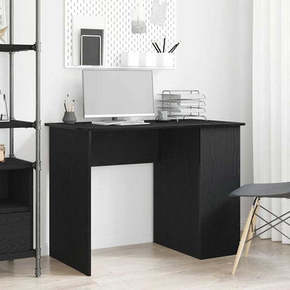 Scrivania Rovere Nero 100x55x75 cm in Legno Multistrato