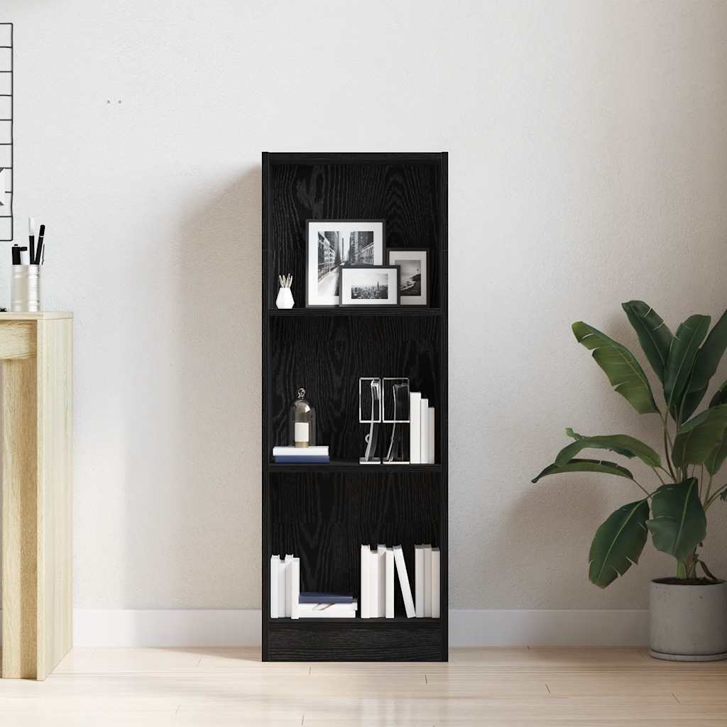 Libreria Rovere Nero 40x24x109 cm in Truciolato