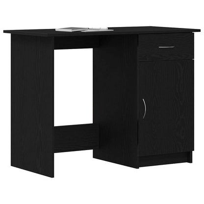 Scrivania Rovere Nero 100 x 50 x 76 cm Legno multistrato