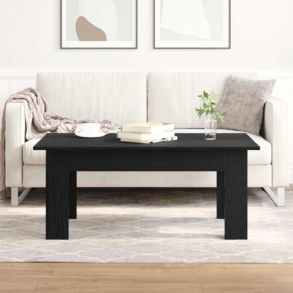 Tavolino da salotto Rovere Nero 100 x 60 x 42 cm