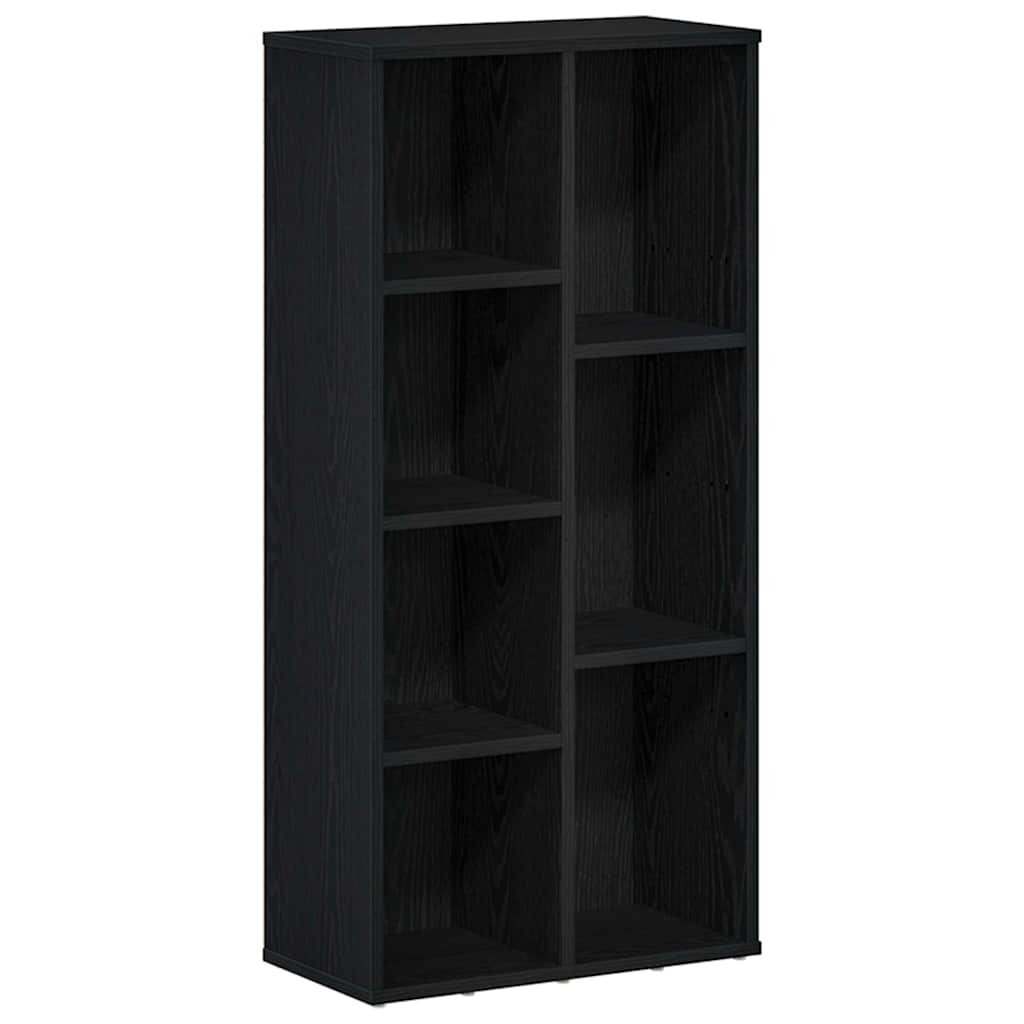 Libreria Rovere Nero 50x25x104 cm in Legno Multistrato