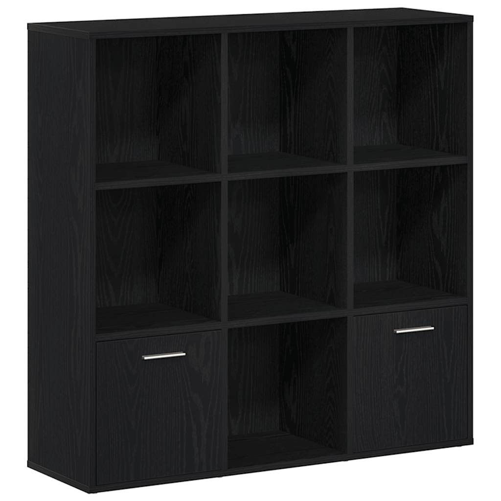 Libreria Rovere Nero 98x29x97,5 cm Legno Multistrato