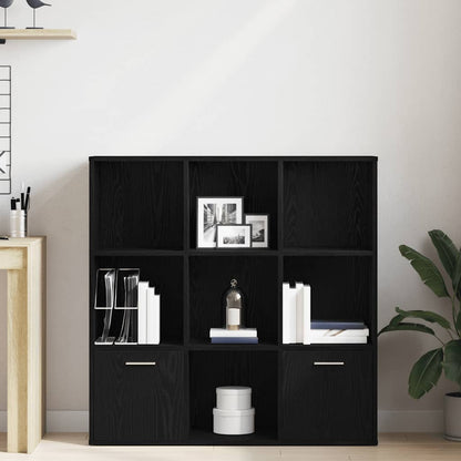 Libreria Rovere Nero 98x29x97,5 cm Legno Multistrato