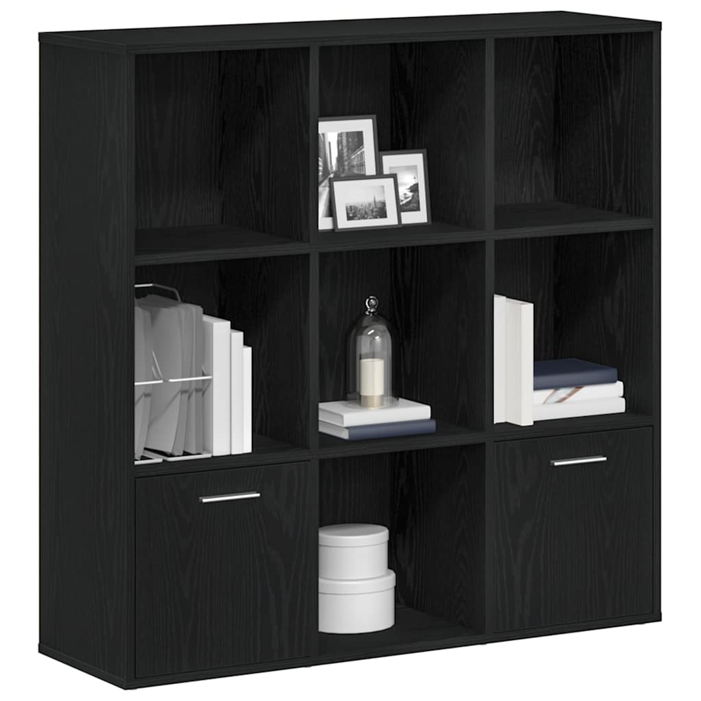 Libreria Rovere Nero 98x29x97,5 cm Legno Multistrato