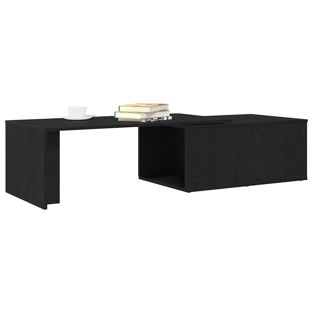 Tavolino da salotto Rovere Nero 150 x 50 x 35 cm
