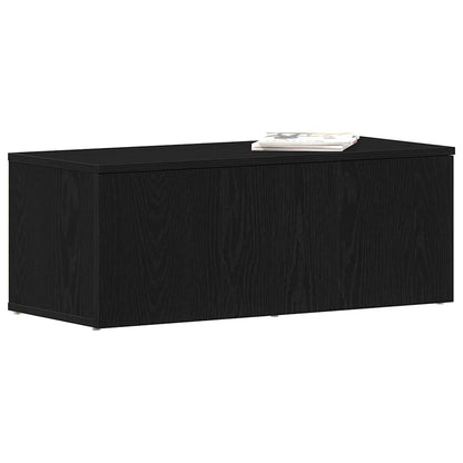 Mobile TV Rovere Nero 80x34x30 cm Legno multistrato