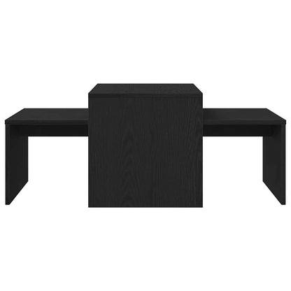 Tavoli da annidamento Rovere Nero 100 x 48 x 40 cm