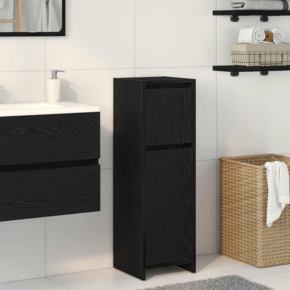 Mobile da Bagno Rovere Nero 30 x 30 x 95 cm Legno multistrato