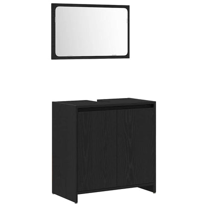 Mobile da Bagno Rovere Nero 60 x 33 x 60 cm Legno multistrato