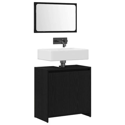 Mobile da Bagno Rovere Nero 60 x 33 x 60 cm Legno multistrato