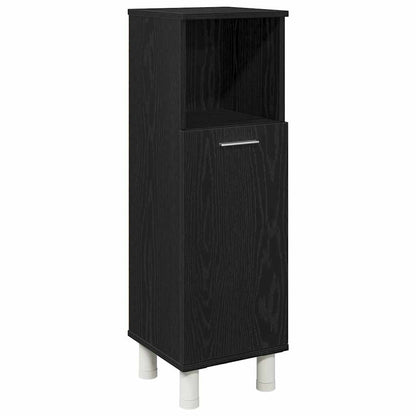 Mobile da Bagno Rovere Nero 30 x 30 x 95 cm Legno multistrato