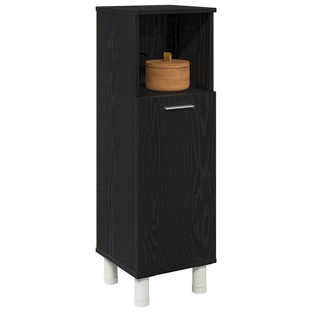 Mobile da Bagno Rovere Nero 30 x 30 x 95 cm Legno multistrato