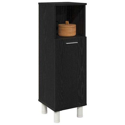 Mobile da Bagno Rovere Nero 30 x 30 x 95 cm Legno multistrato