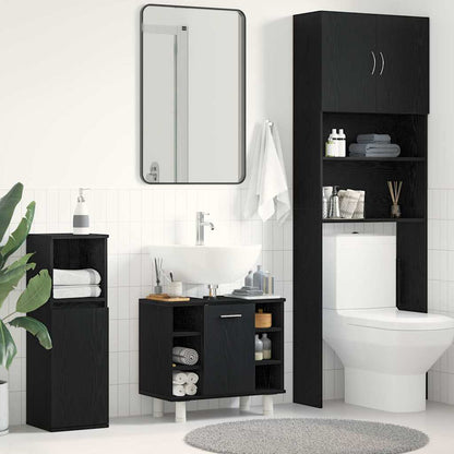 Mobile da Bagno Rovere Nero 60 x 32 x 54 cm Legno multistrato