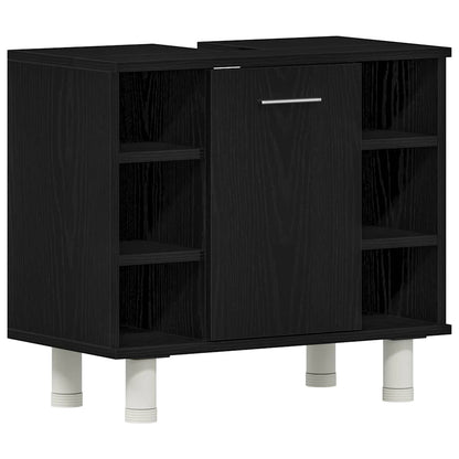Mobile da Bagno Rovere Nero 60 x 32 x 54 cm Legno multistrato