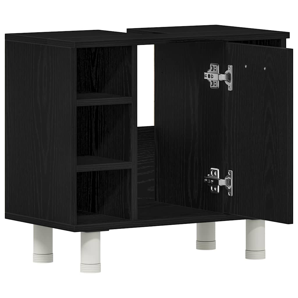 Mobile da Bagno Rovere Nero 60 x 32 x 54 cm Legno multistrato