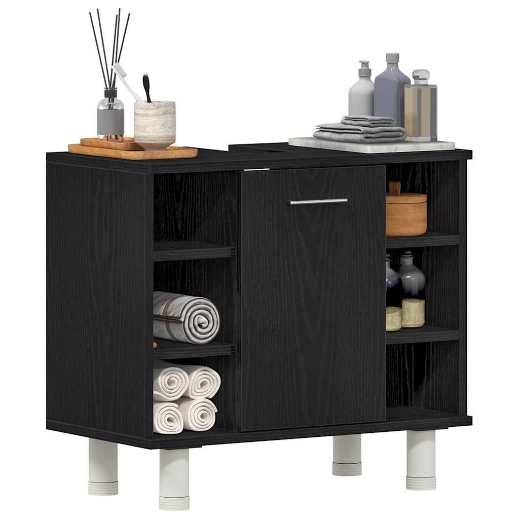 Mobile da Bagno Rovere Nero 60 x 32 x 54 cm Legno multistrato