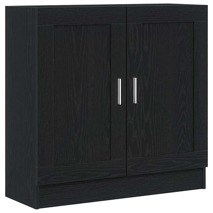 Armadio per Libri Rovere Nero 82,5 x 30,5 x 80 cm