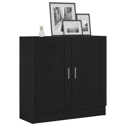 Armadio per Libri Rovere Nero 82,5 x 30,5 x 80 cm