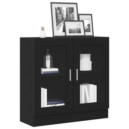 Armadio per Libri Rovere Nero 82,5 x 30,5 x 80 cm