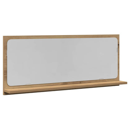 Mensola Specchio rovere artigianale 90 x 10,5 x 37 cm