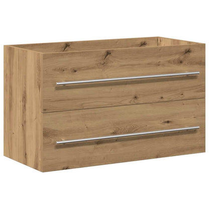 Mobile Lavabo Bagno Artigianale 80x38,5x48 cm Legno Multistrato