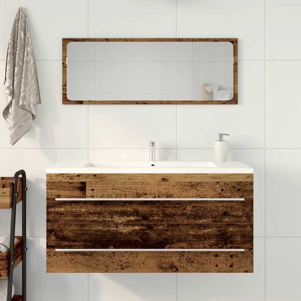 Mobile Lavabo Bagno Legno Antico 100x38,5x48 cm in Truciolato
