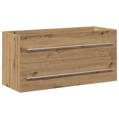 Mobile Lavabo Bagno Artigianale 100x38,5x48cm Legno Multistrato