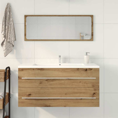 Mobile Lavabo Bagno Artigianale 100x38,5x48cm Legno Multistrato