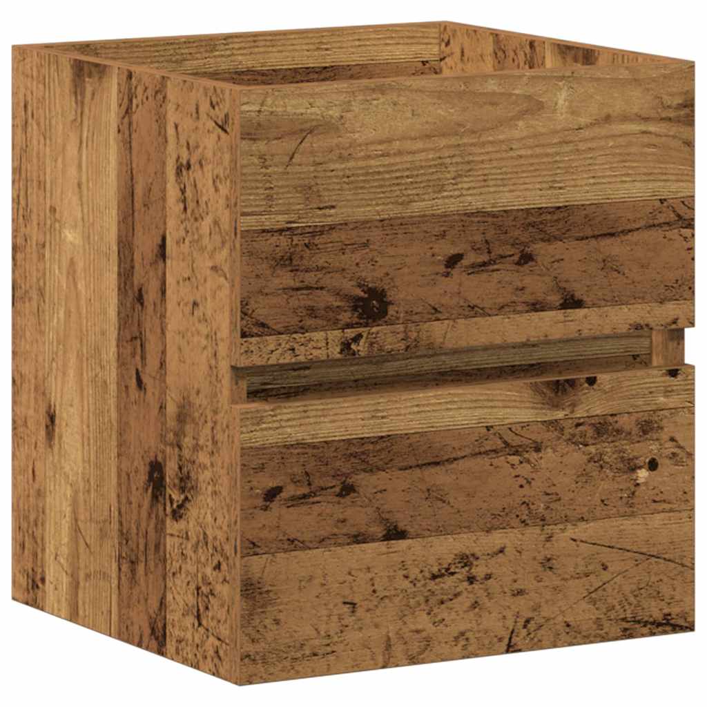 Mobile Lavabo da Bagno Legno Antico 41x38,5x45 cm in Truciolato