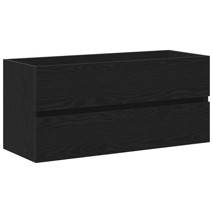 Mobile Lavabo Rovere Nero 100x38,5x45 cm Legno Multistrato