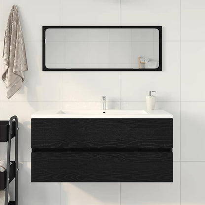 Mobile Lavabo Rovere Nero 100x38,5x45 cm Legno Multistrato