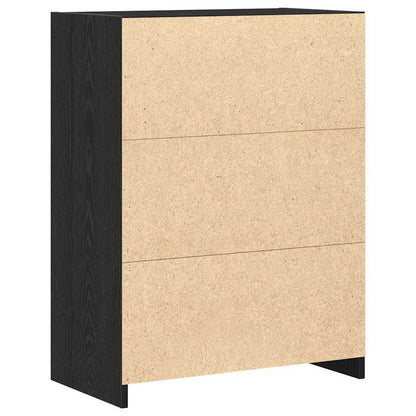Mobile da Bagno Rovere Nero 60 x 33 x 80 cm Legno multistrato