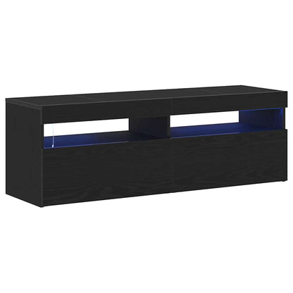 Mobile TV Rovere Nero 120 x 35 x 40 cm Legno multistrato
