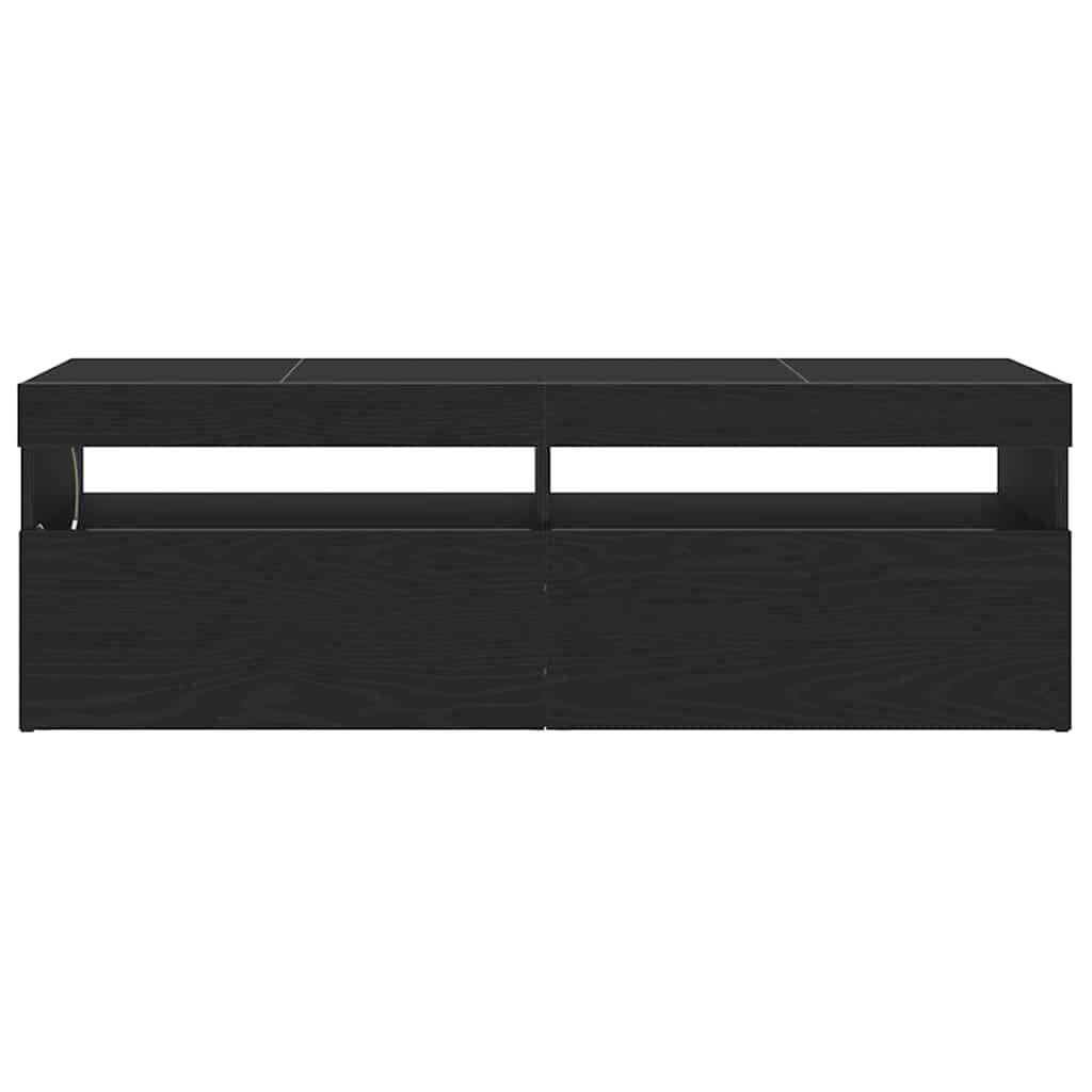 Mobile TV Rovere Nero 120 x 35 x 40 cm Legno multistrato