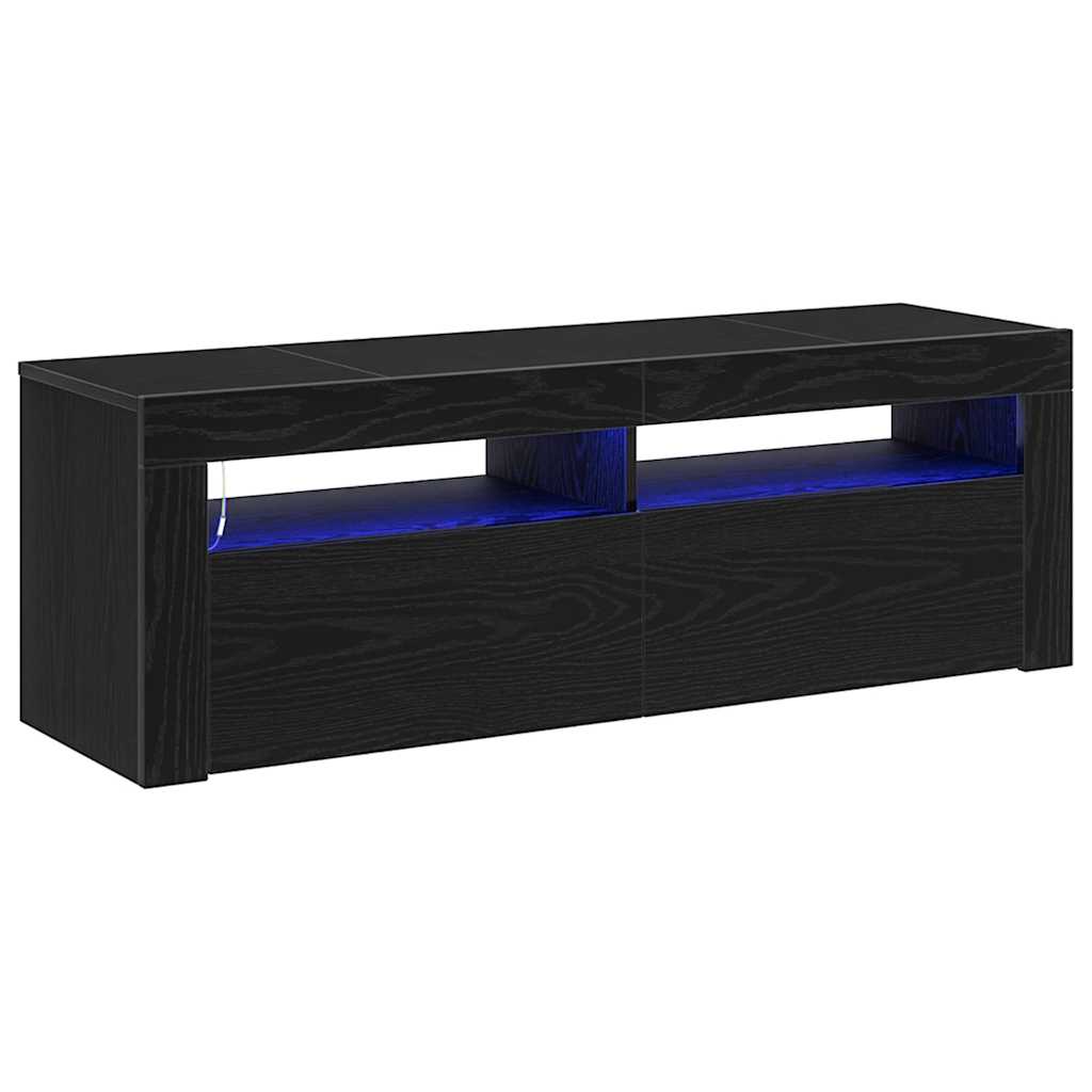 Mobile TV Rovere Nero 120 x 35 x 40 cm Legno multistrato