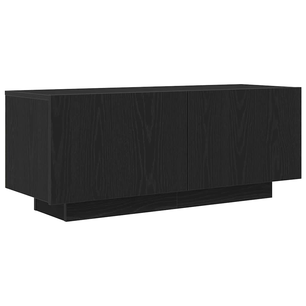 Mobile TV Rovere Nero 100 x 35 x 40 cm Legno multistrato