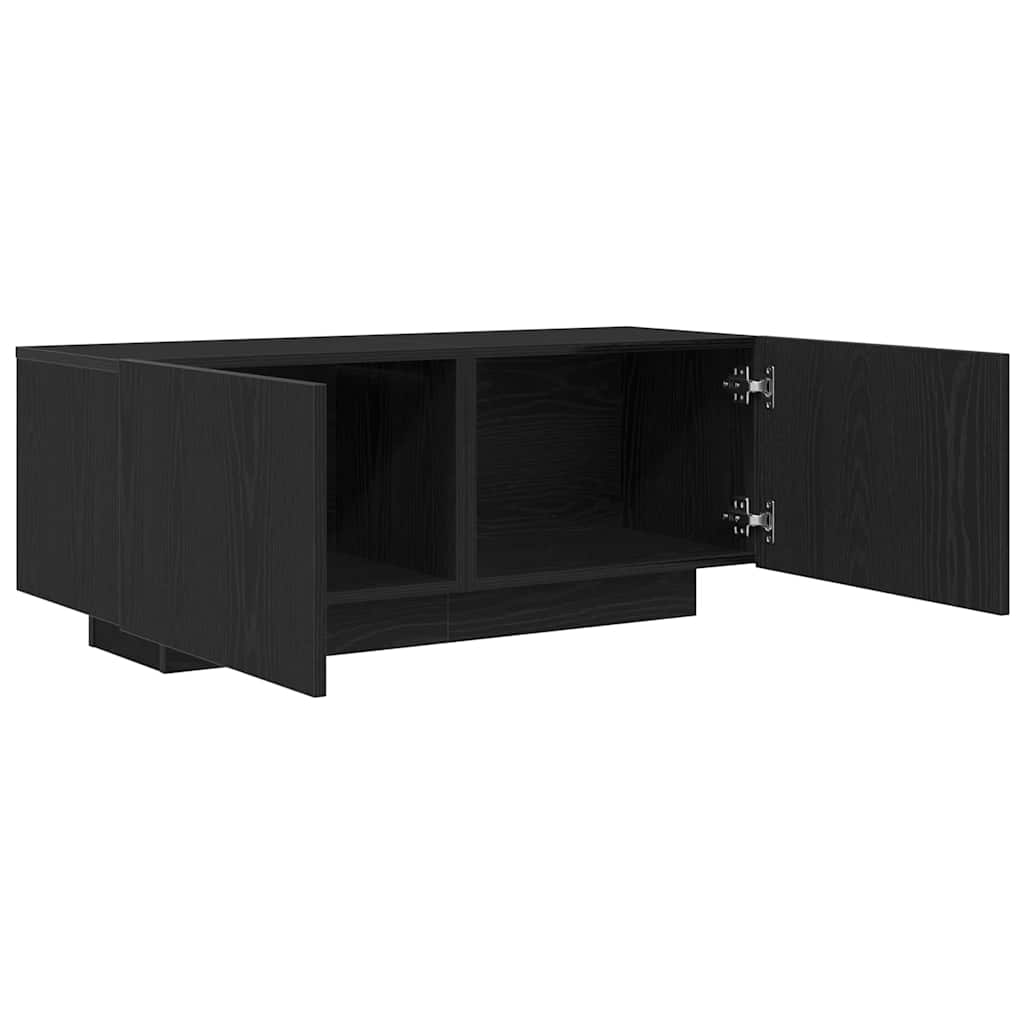 Mobile TV Rovere Nero 100 x 35 x 40 cm Legno multistrato