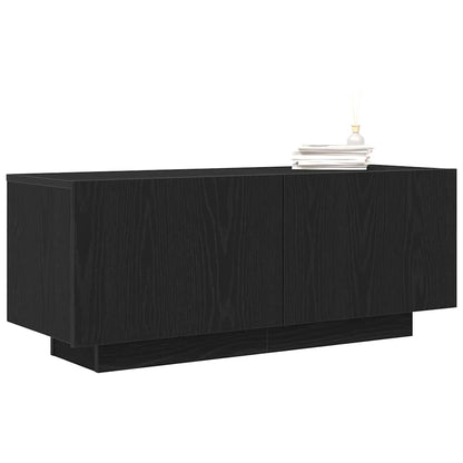 Mobile TV Rovere Nero 100 x 35 x 40 cm Legno multistrato