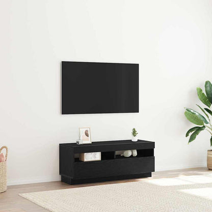 Mobile TV Rovere Nero 100 x 35 x 40 cm Legno multistrato