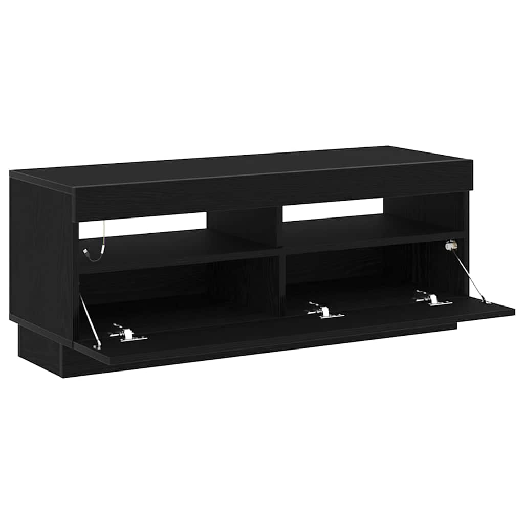 Mobile TV Rovere Nero 100 x 35 x 40 cm Legno multistrato