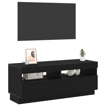Mobile TV Rovere Nero 100 x 35 x 40 cm Legno multistrato