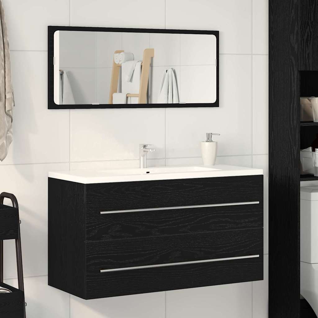 Mobile Lavabo Rovere Nero 90 x 45 x 1.5 cm Legno multistrato