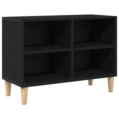 Mobile TV Rovere Nero 69,5 x 30 x 50 cm Legno multistrato