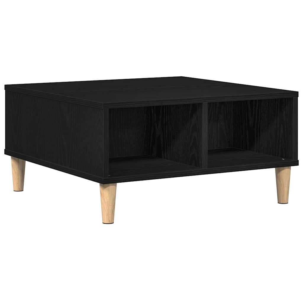 Tavolino da salotto Rovere Nero 60 x 60 x 30 cm